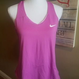 Women's Nike Dri Fit Racerback Pink Work Out Top